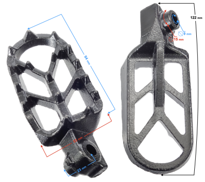 Podnóżki komplet NXT250 2021