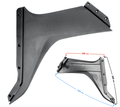 Obudowa lewa przednia dolna biała NXT250/300
