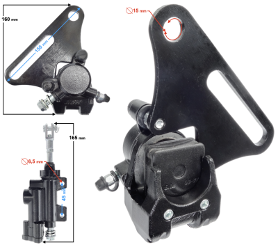 Pompa hamulcowa tylnia+zacisk NXT150