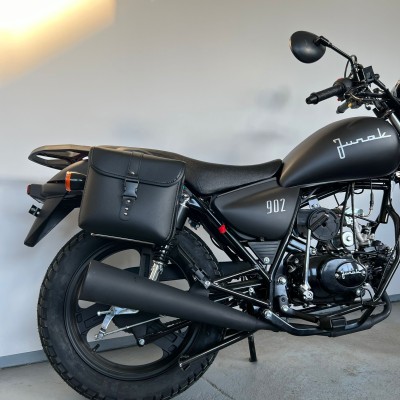 Stelaże pod sakwy boczne Junak 902 romet soft 50 + Sakwy motocyklowe torby boczne 2.jpg