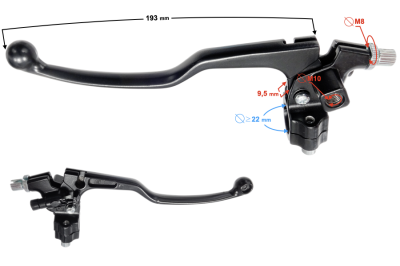 Dźwignia sprzęgła Naked 50