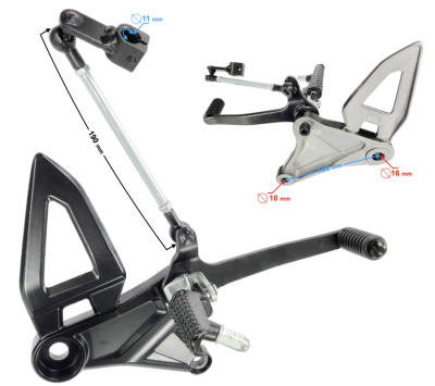 Podnóżek lewy przód Naked 50