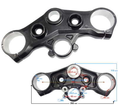 Półka kierownicy Naked 50