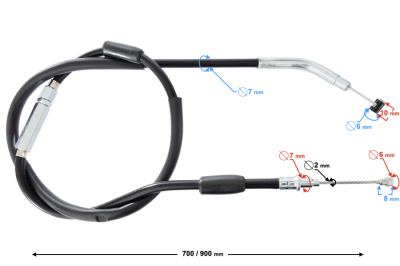 (HURT) Linka sprzęgła Naked 50