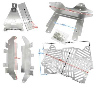 Obudowa chłodnicy lewa+prawa metalowa NXT300