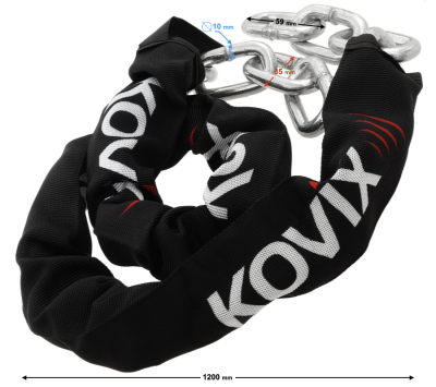 Łańcuch zabezpieczający KOVIX KC10B-120