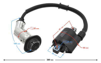 Cewka wysokiego napięcia na wtrysk B-Max 125