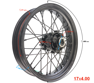 Felga tył 17 tarcza Hyper 125