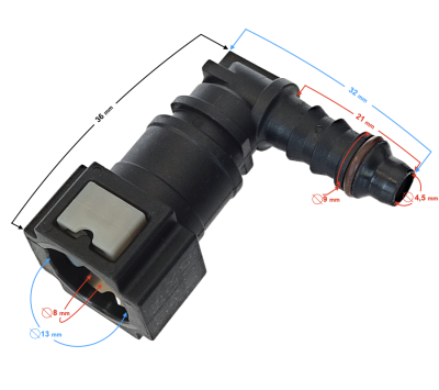 Króciec kątowy 1 do motoroweru FR 2