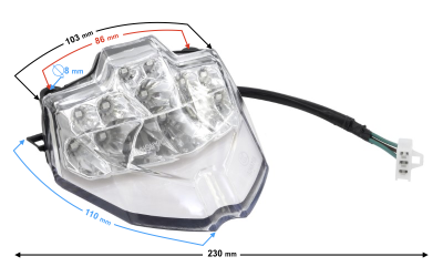 Lampa tylna do motoroweru FR 2