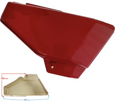 Obudowa boczna prawa czerwona do motoroweru Ranger Classic
