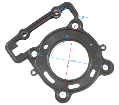 Uszczelka pod głowicę GP1 BLADE R / Stratos 125