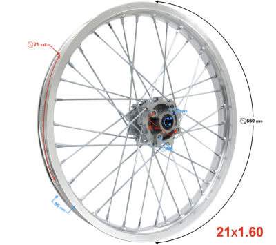 Felga przód 21-1.60 NXT250 Base