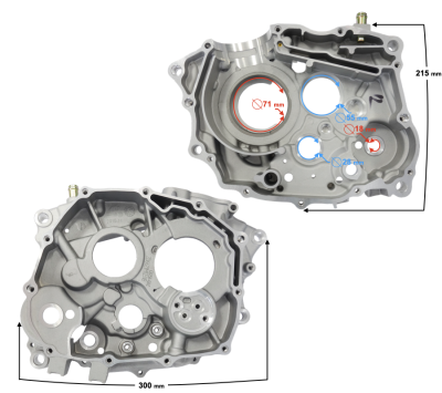 Karter silnika lewy NXT250 Base