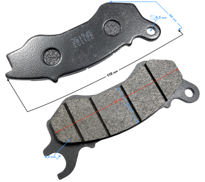 (HURT) Klocki hamulcowe przód Stratos 125