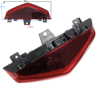 Lampa tylna Stratos 125