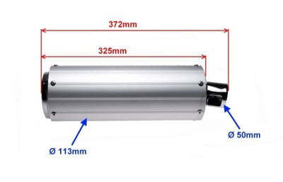 Tłumik do skuterów 4T z katalizatorem