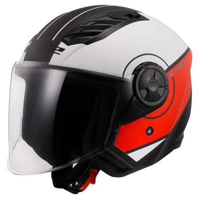 Kask LS2 OF616 Airflow II Cover Matt White Red