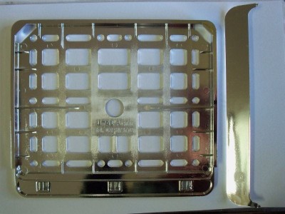 Motocyklowa ramka do tablicy rejestracyjnej (metalizowana)