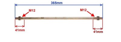 Drążek kierowniczy z końcówkami ATV 250 ST-9E