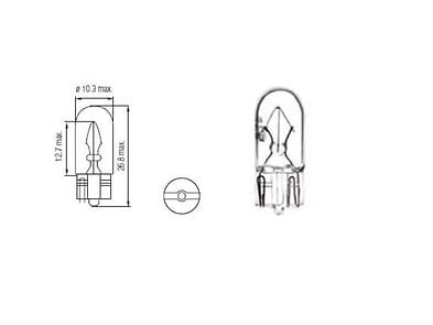 Żarówka T10 12V 3W